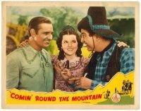 8f417 COMIN' ROUND THE MOUNTAIN LC R40s Ann Rutherford between Gene Autry & Smiley Burnette!