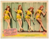 8f426 COVER GIRL LC '44 sexiest full-length Rita Hayworth dancing on stage with three girls!