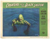 8f280 CREATURE FROM THE BLACK LAGOON LC #8 '54 classic close up of the monster emerging from water!