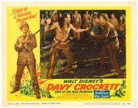 8f441 DAVY CROCKETT, KING OF THE WILD FRONTIER LC #5 '55 Fess Parker duels with Pat Hogan!