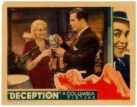 8f445 DECEPTION LC '32 pre-Code blonde vamp Thelma Todd has an affair with Nat Pendleton!