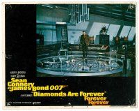 8f458 DIAMONDS ARE FOREVER LC #8 '71 Sean Connery as James Bond walking over huge scale model!