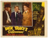 8f459 DICK TRACY'S DILEMMA LC #8 '47 cool border art, Al Bridge & Tom Keene menace man on phone!
