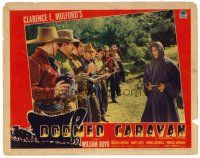 8f470 DOOMED CARAVAN LC '41 William Boyd as Hopalong Cassidy in disguise catches bad guys!