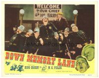 8f471 DOWN MEMORY LANE LC #2 '49 Fatty Arbuckle & The Keystone Kops in a drunken celebration!