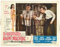 8f473 DR. GOLDFOOT & THE BIKINI MACHINE LC #1 '65 wacky image of Vincent Price poking man in jail!