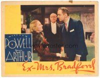 8f484 EX-MRS. BRADFORD LC '36 pretty Jean Arthur laughs at angry William Powell!
