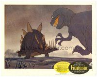 8f490 FANTASIA LC R63 cool image of dinosaurs in the rain, Disney musical cartoon classic!