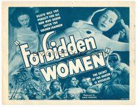 8f200 FORBIDDEN WOMEN TC '48 death was the penalty for all who dared enter the golden chamber!