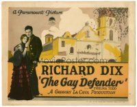 8f206 GAY DEFENDER TC '27 Richard Dix is a Spanish baron in California in love with Thelma Todd!
