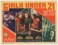 8f209 GIRLS UNDER 21 TC '40 tough teen bad girls too old for playthings & too young for love!