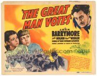 8f211 GREAT MAN VOTES TC '39 alcoholic John Barrymore is adored because he holds the swing vote!