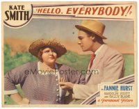 8f548 HELLO EVERYBODY LC '32 disbelieving Kate Smith in straw hat looks at young Randolph Scott!