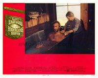 8f556 HIGH PLAINS DRIFTER LC #5 '73 Clint Eastwood smoking cigar & getting a sponge bath!