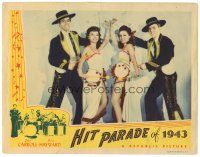 8f559 HIT PARADE OF 1943 LC '43 male & female dancers in wacky costumes with tambourines!