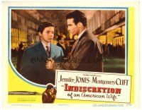 8f579 INDISCRETION OF AN AMERICAN WIFE LC '54 close up of Montgomery Clift & young Richard Beymer!