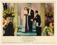 8f581 INTERMEZZO LC #3 R56 beautiful Ingrid Bergman dines with violinist Leslie Howard in tux!