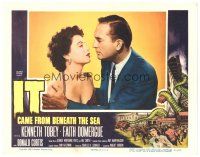 8f586 IT CAME FROM BENEATH THE SEA LC '55 Ray Harryhausen, Don Curtis & sexy Faith Domergue!