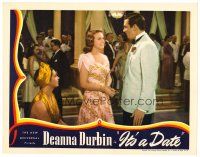 8f590 IT'S A DATE LC '40 Deanna Durbin looks lovingly at Walter Pidgeon who's with Kay Francis!