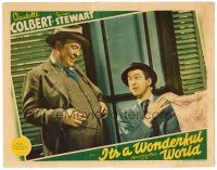 8f591 IT'S A WONDERFUL WORLD LC '39 Jimmy Stewart shows nightgown to amused Guy Kibbee!