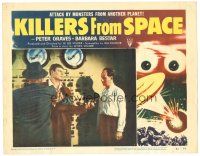 8f608 KILLERS FROM SPACE LC #7 '54 man stops Peter Graves from shooting guy by computer!