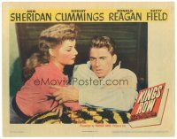 8f613 KINGS ROW LC '42 Ann Sheridan holds Ronald Reagan who asks Where's the rest of me!