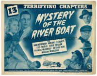 8f237 MYSTERY OF THE RIVER BOAT TC '44 Universal serial in 13 terrifying chapters!