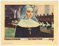 8f700 NUN'S STORY LC #4 '59 c/u of religious missionary Audrey Hepburn in nun's habit!