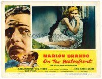 8f703 ON THE WATERFRONT LC '54 Elia Kazan classic, close up of Eva Marie Saint in nightgown!