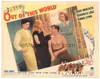 8f705 OUT OF THIS WORLD LC #7 '45 Veronica Lake,Diana Lynn & Cass Daley by barechested Eddie Bracken