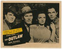 8f706 OUTLAW LC R50 Jane Russell, Jack Buetel, Walter Huston, Thomas Mitchell, Howard Hughes