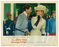 8f714 PARIS DOES STRANGE THINGS LC #2 '57 Mel Ferrer talks to beautiful smiling Ingrid Bergman!