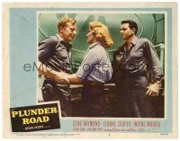 8f731 PLUNDER ROAD LC #8 '57 Jeanne Cooper between Gene Raymond & Steven Ritch!