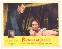 8f732 PORTRAIT OF JENNIE LC #2 '49 Joseph Cotten loves beautiful ghost Jennifer Jones!