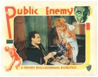 8f738 PUBLIC ENEMY LC '31 sexy Joan Blondell pours coffee for Edward Woods in bed!