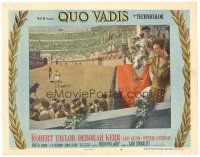 8f741 QUO VADIS LC #4 '51 Robert Taylor with enormous crowd in arena in Ancient Rome!