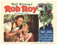 8f771 ROB ROY LC #3 '54 Disney, Richard Todd as The Scottish Highland Rogue with Glynis Johns!