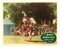 8f774 ROGUES OF SHERWOOD FOREST LC #6 '50 John Derek as the son of Robin Hood in joust!