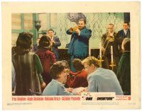 8f778 ROME ADVENTURE LC #1 '62 Troy Donahue & Suzanne Pleshette watch Al Hirt play trumpet!