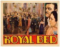 8f784 ROYAL BED LC '31 Lowell Sherman kisses Mary Astor's hand at royal gathering!