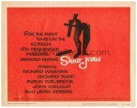 8f254 SAINT JOAN TC '57 Jean Seberg as Joan of Arc, directed by Otto Preminger, Saul Bass art!