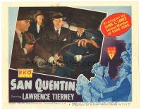 8f793 SAN QUENTIN LC #6 '47 Lawrence Tierney held at gunpoint in car by Barton MacLane!