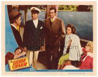 8f797 SAXON CHARM LC #3 '48 Robert Montgomery, sexy Susan Hayward & John Payne on boat!
