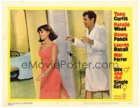 8f820 SEX & THE SINGLE GIRL LC #3 '65 Tony Curtis in robe chases sexiest Natalie Wood!