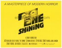 8f257 SHINING TC '80 Stephen King & Stanley Kubrick horror masterpiece, crazy Jack Nicholson!