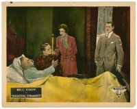 8f831 SHOOTING STRAIGHT LC '20s Bill Cody at bedside of dying man, concerned woman & shifty guy!