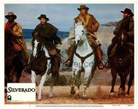 8f837 SILVERADO LC #5 '85 Kevin Kline, Scott Glenn, Danny Glover & Kevin Costner on horses!