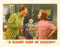 8f846 SLIGHT CASE OF LARCENY LC #3 '53 Marilyn Erskin & son tell Eddie Bracken what to do!