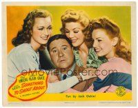 8f853 SOMETHING TO SHOUT ABOUT LC '43 confused Jack Oakie loved by Wright, Borg & Blair!