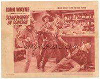 8f854 SOMEWHERE IN SONORA LC R39 young John Wayne fighting Glenn Strange & two more bad guys in bar!